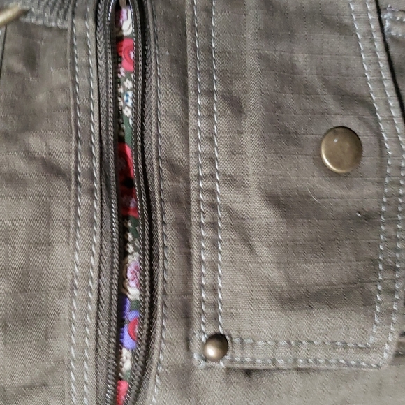 Crossbody Purse Canvas Army Green - Picture 2 of 4